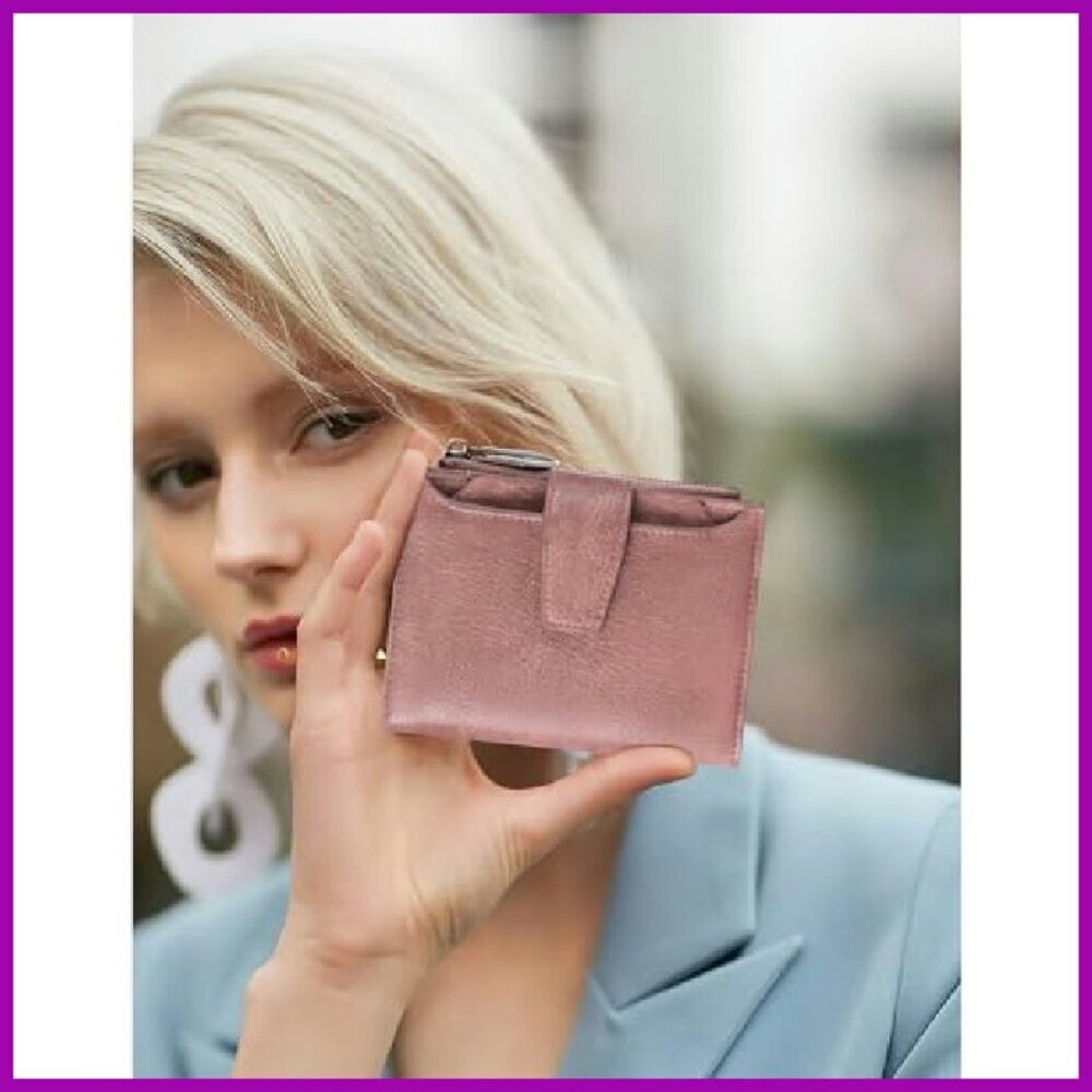 Compact RFID Blocking Leather Bifold Wallet with 14 Card Slots - Picture 3 of 8